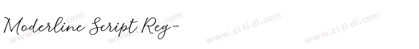 Moderline Script Reg字体转换
